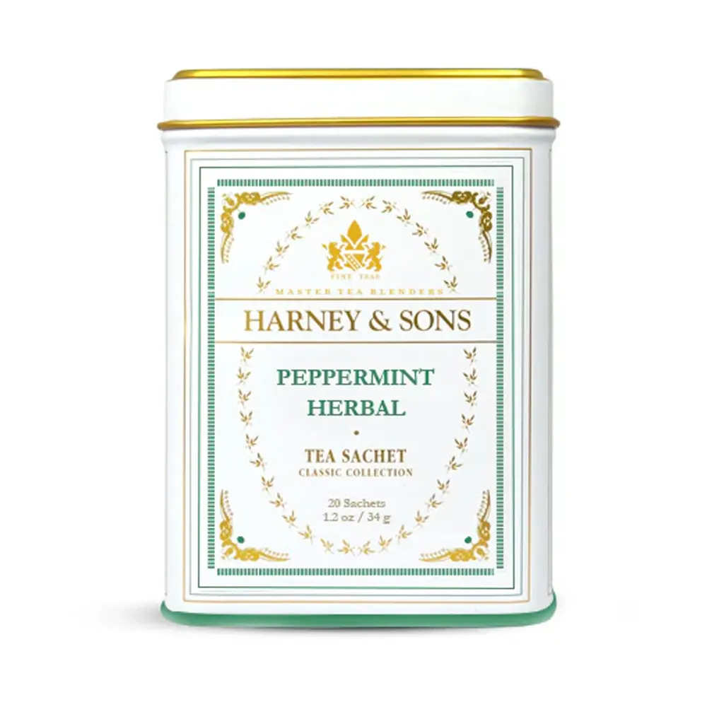 harney and sons pipirmečių arbatos piramidėse dėžutė