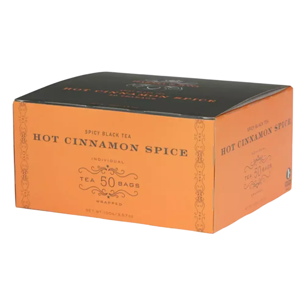 „Harney & Sons“ arbata „HOT CINNAMON SPICE“ dėžutėje, 50 pakelių