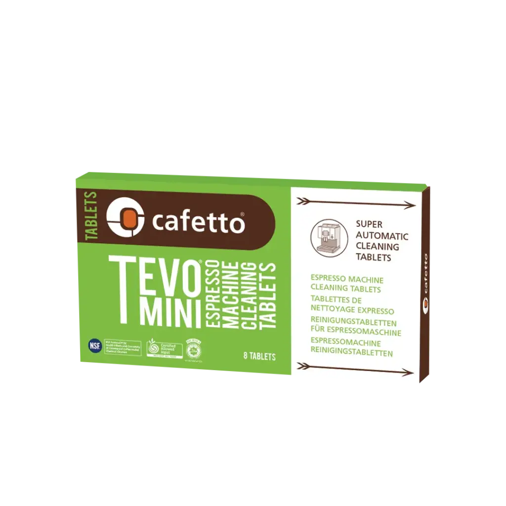 „Cafetto“ kavos aparato valymo tabletės TEVO MINI 1.5g pakuotė
