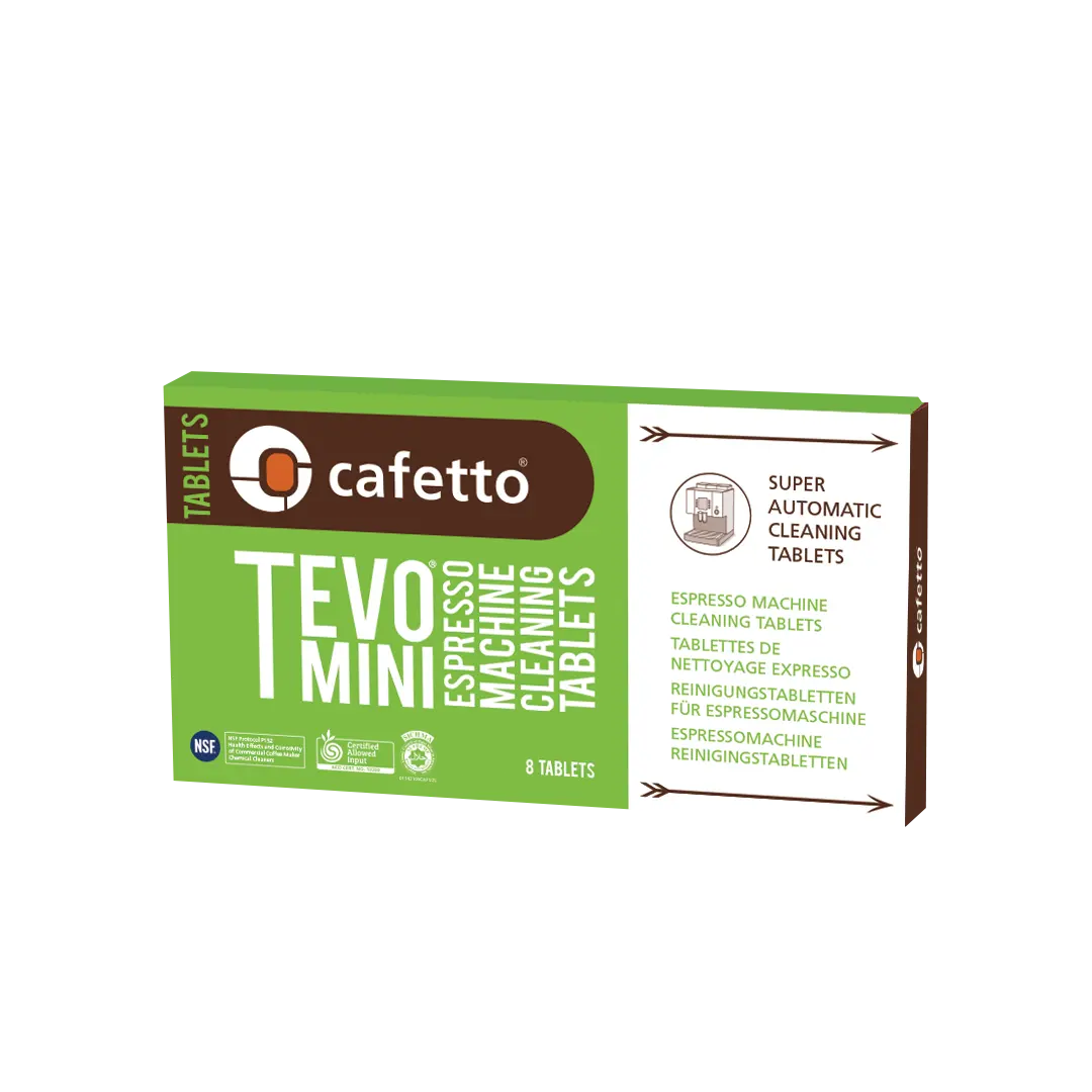 „Cafetto“ kavos aparato valymo tabletės TEVO MINI 1.5g pakuotė